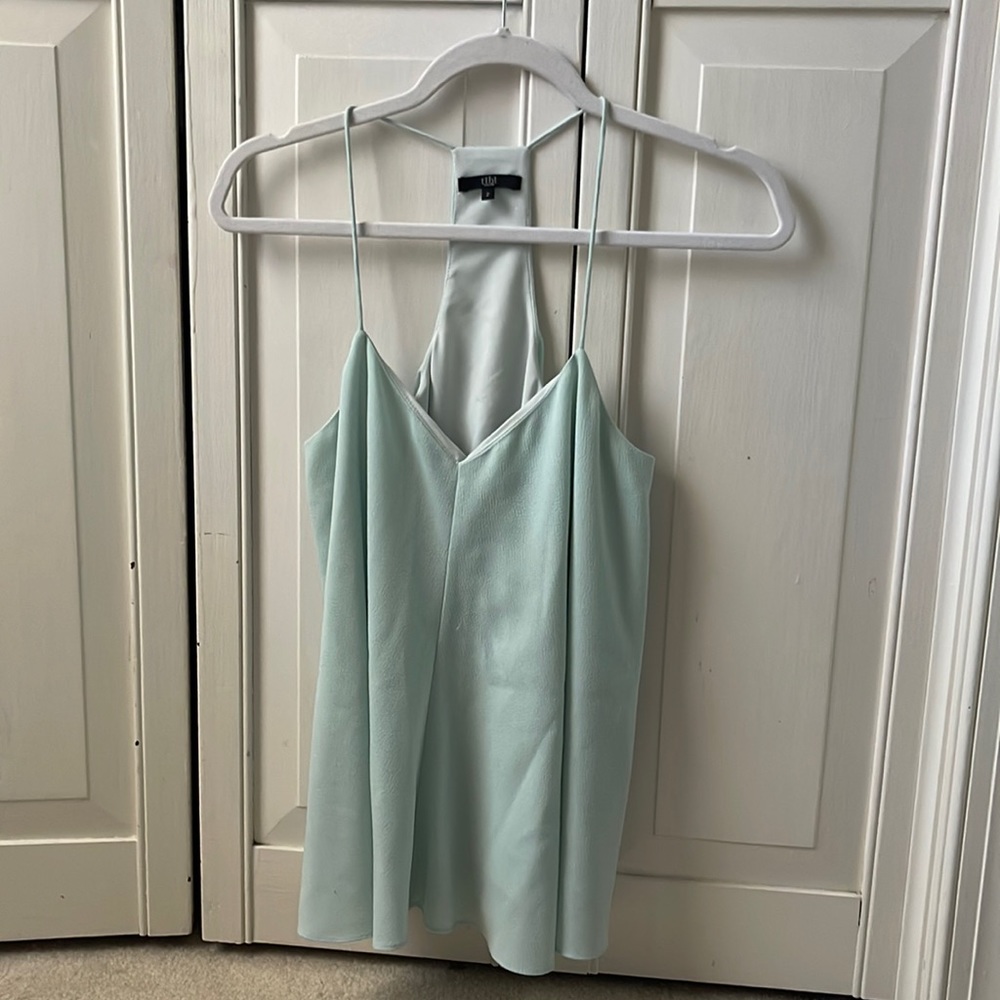 Tibi mint green halter top size 2